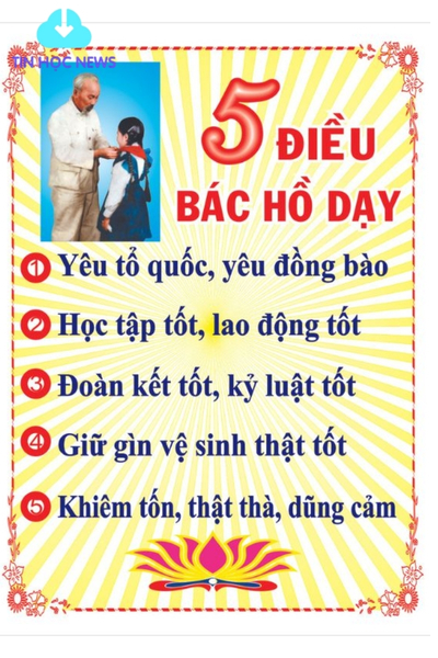 Tải Về Ngay 5 Điều Bác Hồ Dạy Vector Hoàn Toàn Miễn Phí 5 điều bác Hồ dạy vector
