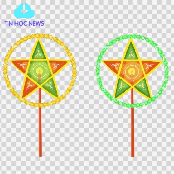 Đèn ông sao vector
