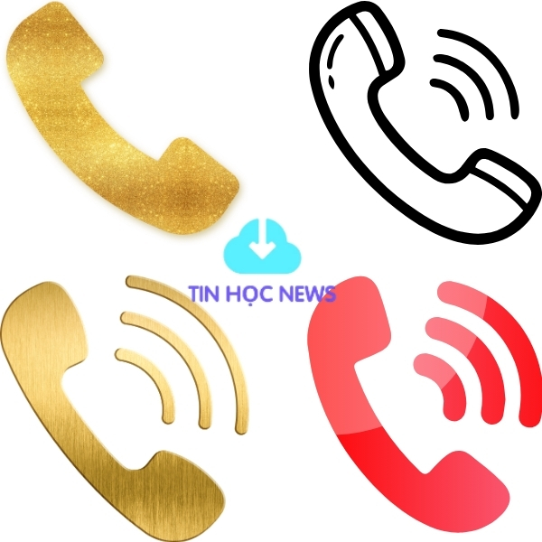 Icon điện thoại dùng trong thiết kế wed