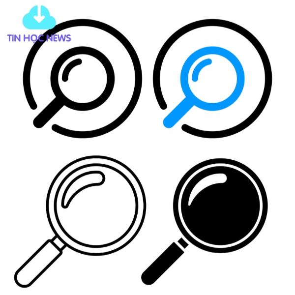 Kính lúp đẹp vector
