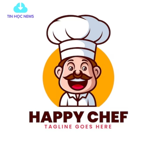 Logo đầu bếp Happy Chef