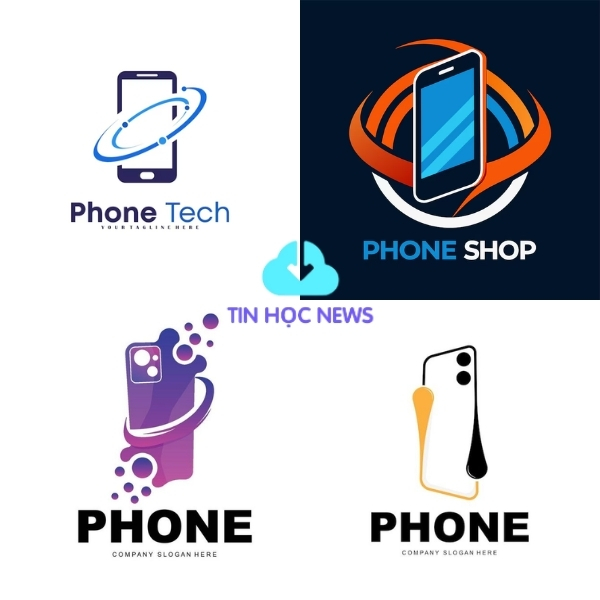 Logo điện thoại vector