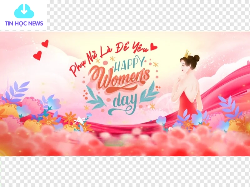 Phông 8/3 vector đẹp và miễn phí