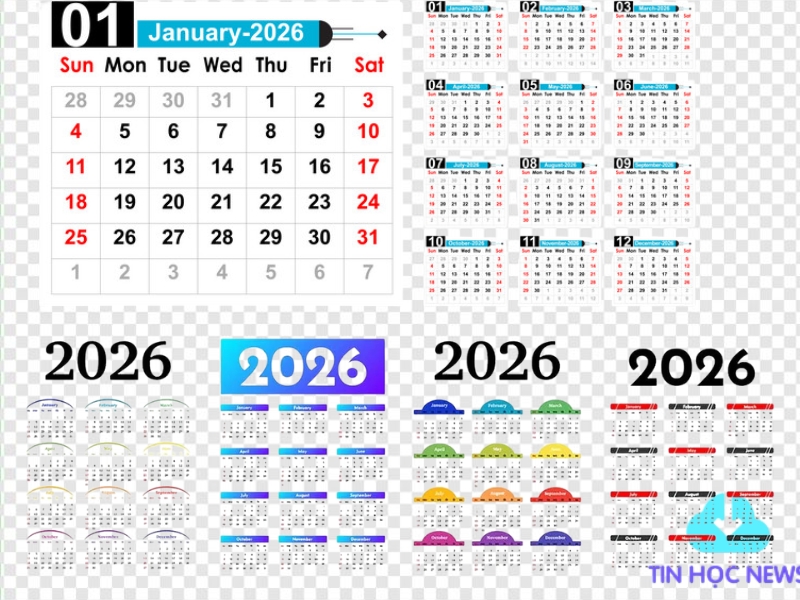Gợi Ý 10+ Mẫu Lịch Âm 2026 Vector Đẹp Mắt Và Miễn Phí Vector lịch âm 2026