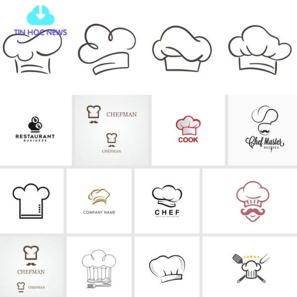 Vector mũ đầu bếp