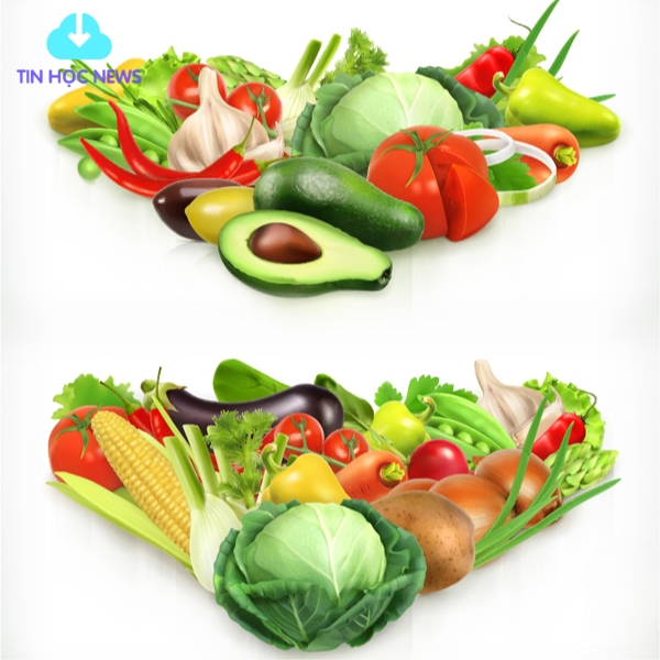 Vector rau củ quả donwload miễn phí