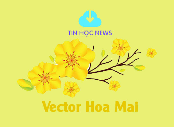 Tải Hình Hoa Mai Vector File PNG Thiết Kế CDR, AI, PSD