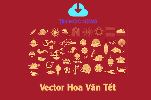 Vector hoa văn tết