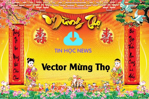 Vector mừng thọ