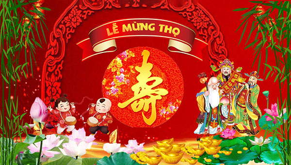 Mẫu ảnh mừng thọ