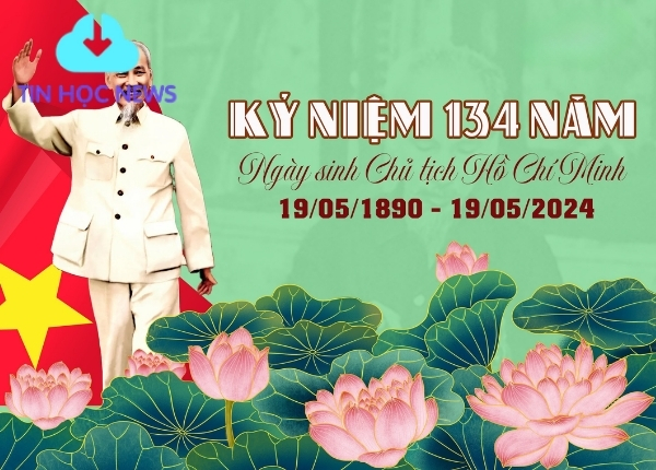 Backgroud kỉ niệm ngày sinh của Chủ Tịch Hồ Chí Minh