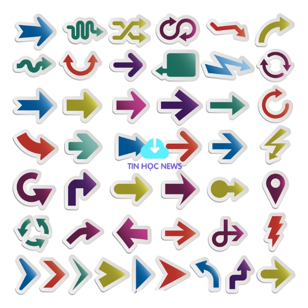 20 + Ảnh Mũi Tên Vector Đẹp Xuất Sắc File PNG, PSD, SVG Dấu mũi tên vector