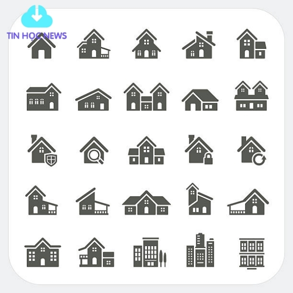 Icon ngôi nhà vector