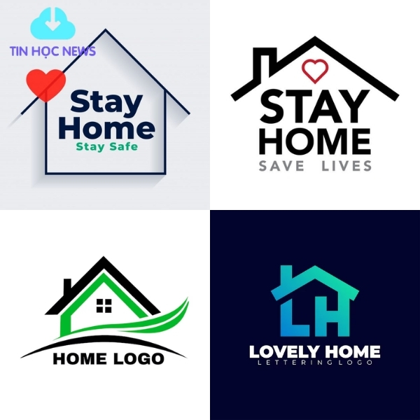 Logo ngôi nhà vector