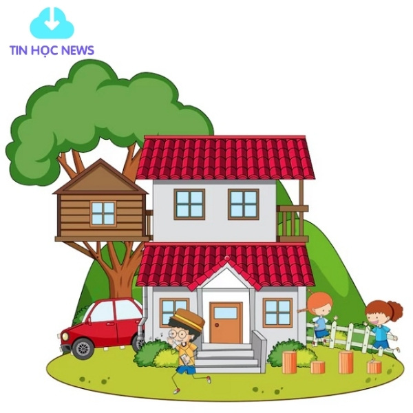 Ngôi nhà đẹp vector
