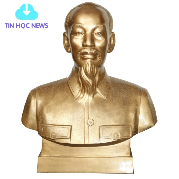 Tượng đồng vector bác Hồ