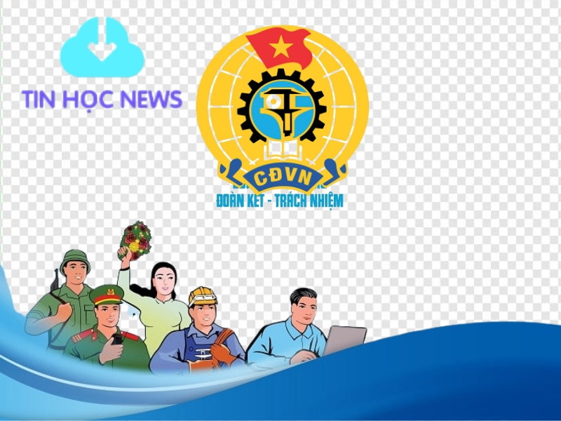 Background Công Đoàn Việt Nam Vector