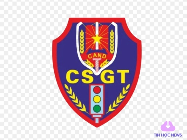 Logo công an giao thông vector