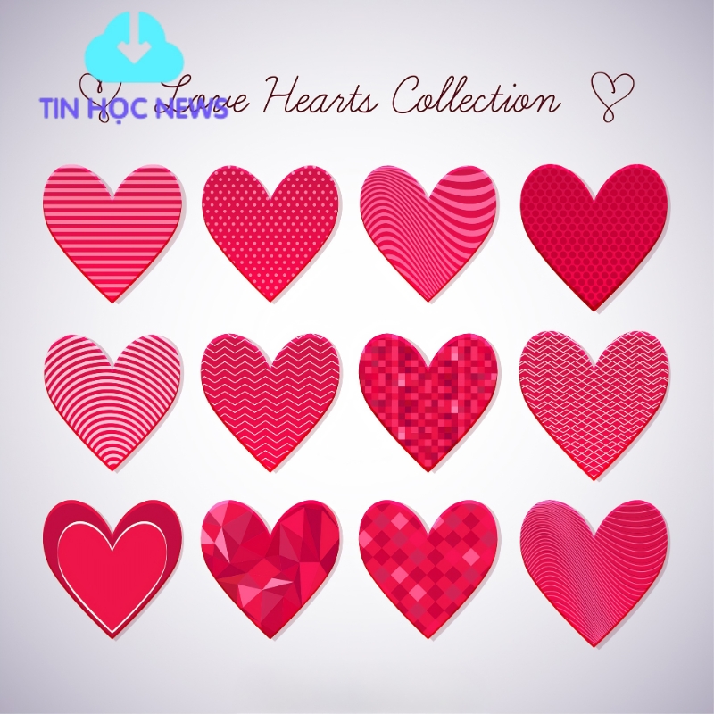 Tải 100+ Hình Trái Tim Vector Đẹp (AI, PNG, SVG) Miễn Phí Trái tim vector