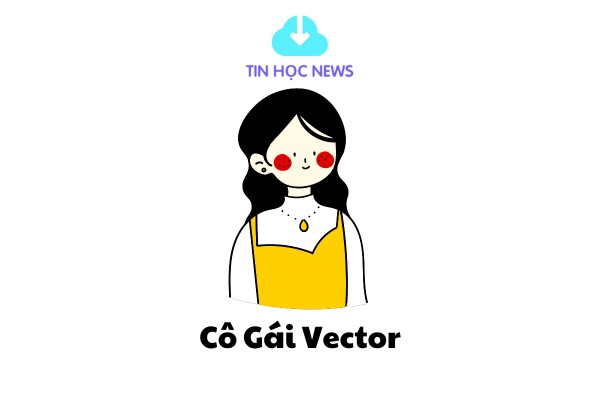 vector cô gái