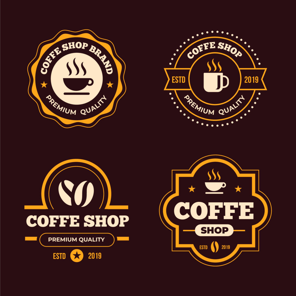 logo cafe vector