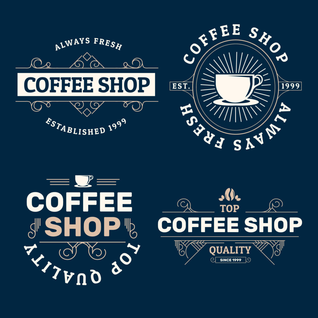 logo cafe vector