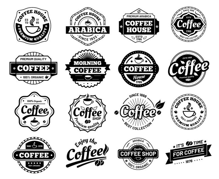 Tải 100+ Mẫu Logo Cafe Vector Đẹp, Miễn Phí Bộ logo cafe vector cổ điển