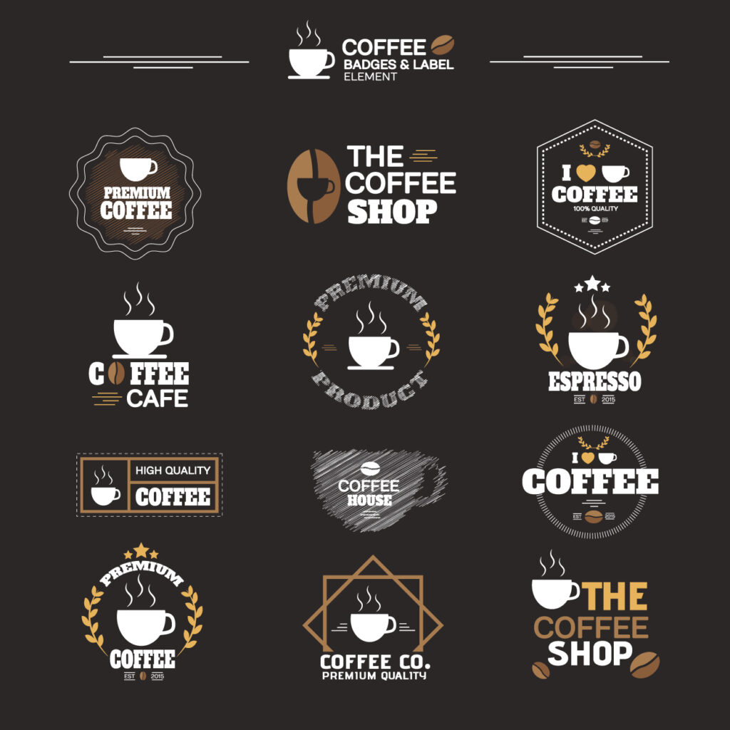 logo cafe vector