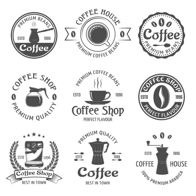 Tải 100+ Mẫu Logo Cafe Vector Đẹp, Miễn Phí Bộ biểu tượng cafe vector cho quán cà phê