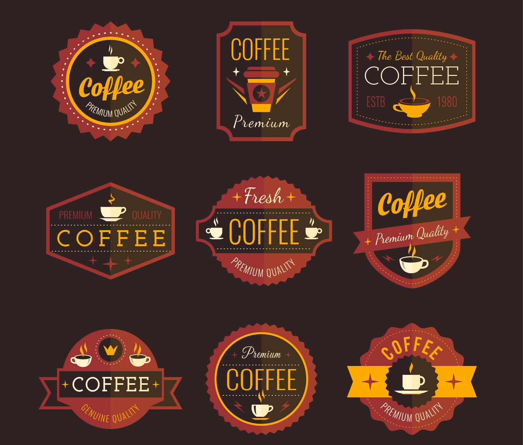 logo cafe vector