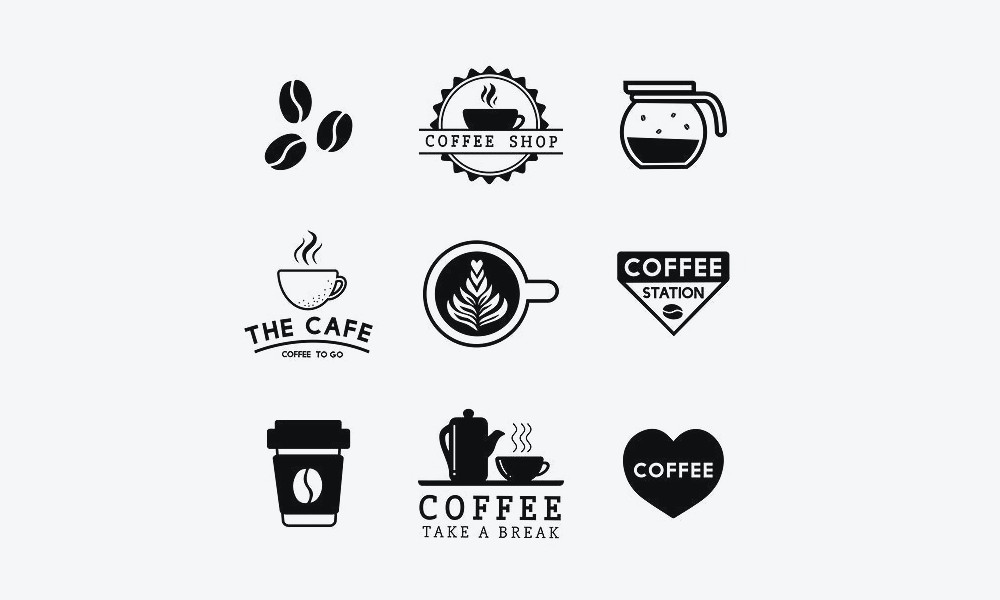 logo cafe vector