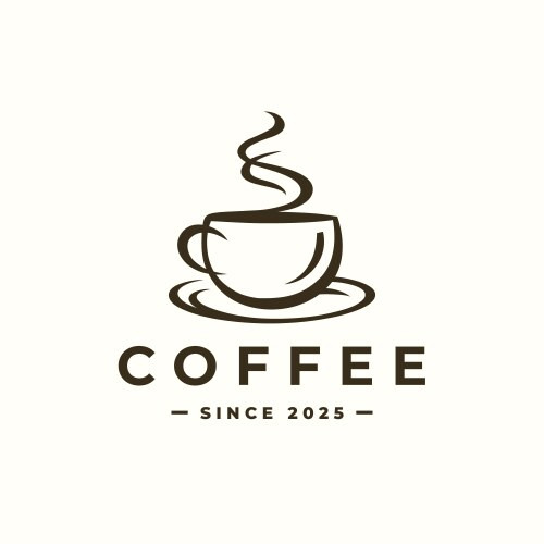 logo cafe vector