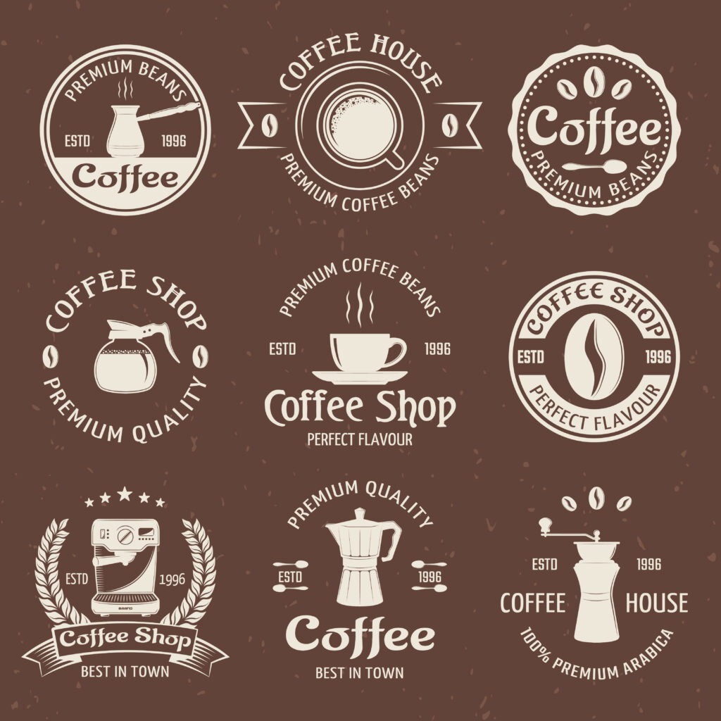 logo cafe vector