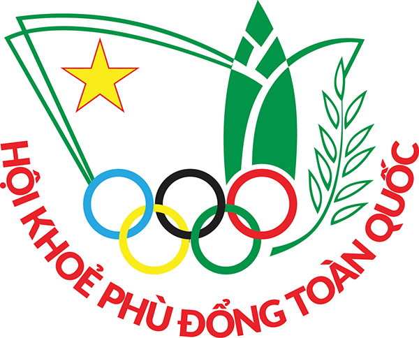 logo hội khỏe phù đổng vector