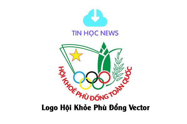 logo hội khỏe phù đổng vector