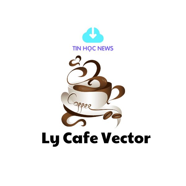 ly cafe vector sắc nét đep