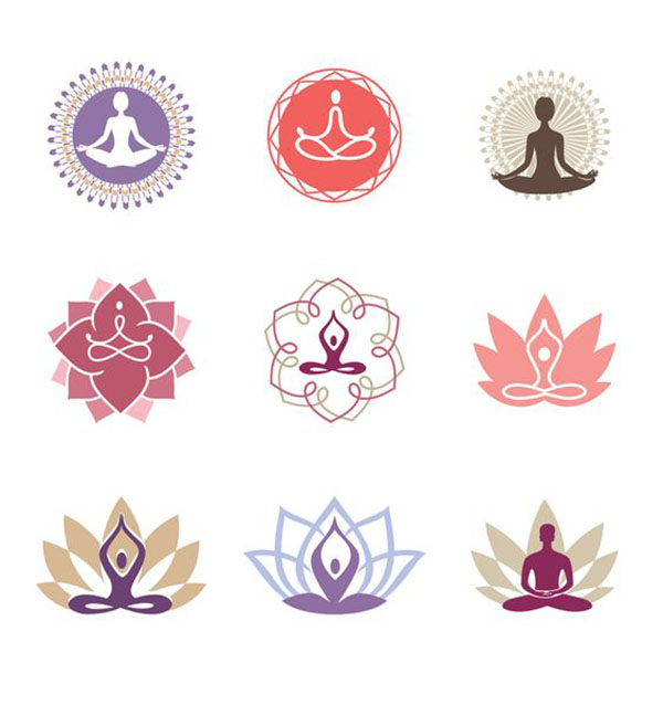 logo yoga vector