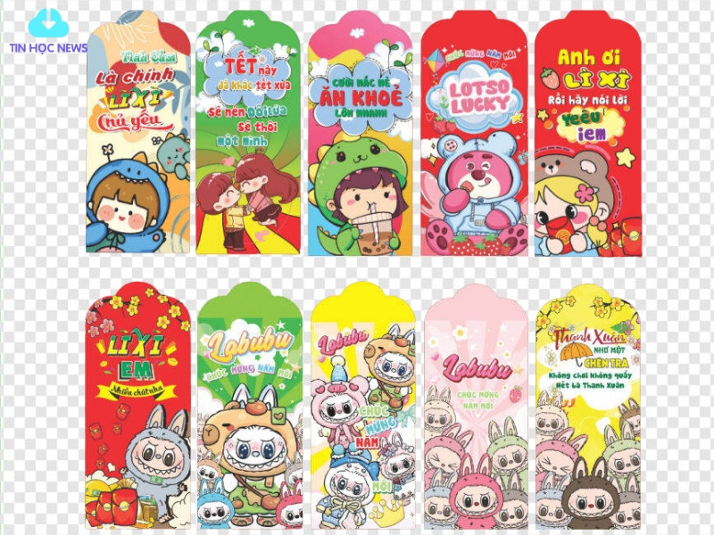 Bao bì lì xì cho trẻ em