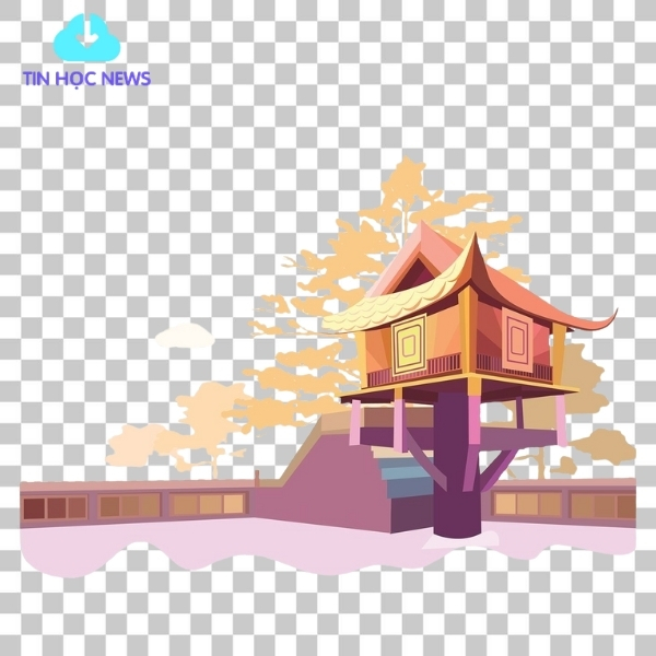 Tải Chùa Một Cột Vector, PNG Tách Nền AI, EPS, CDR Miễn Phí Chùa một cột vector
