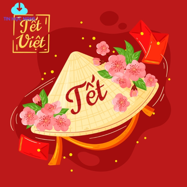 Tải Nón Lá Vector Sắc Nét (AI, EPS, PNG) Chất Lượng Nón lá trang trí tết