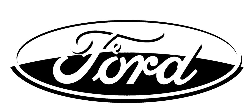 ford 6 logo black and white