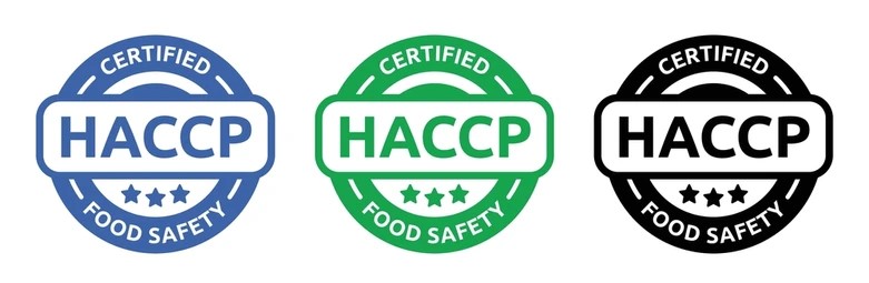 haccp round stamp icon set 260nw 2218621669