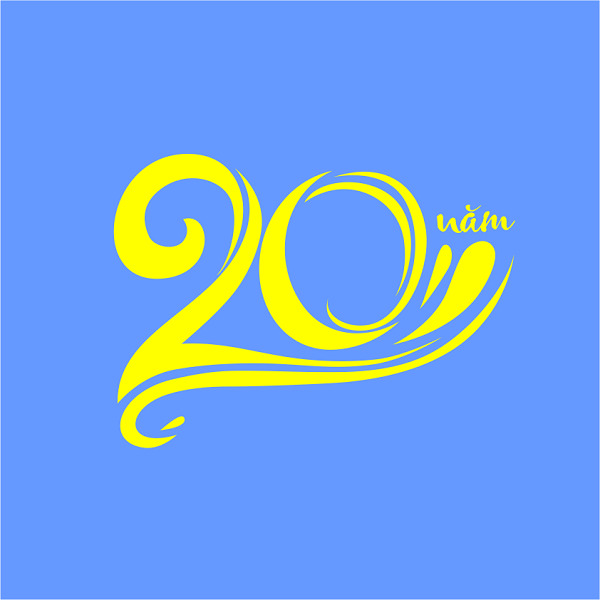 logo 20 năm vector