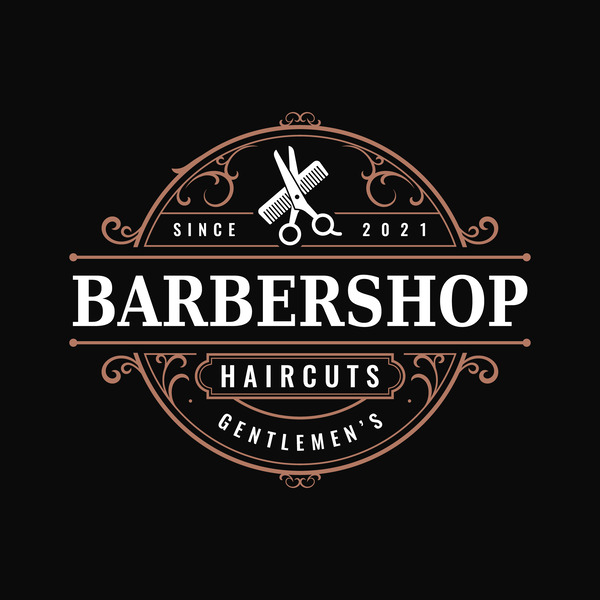 logo barber shop vector