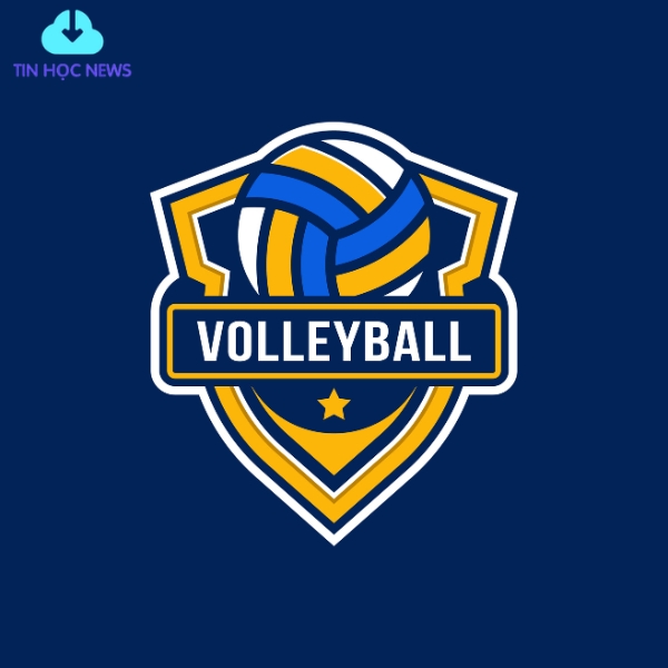 logo bong chuyen vector​ 5