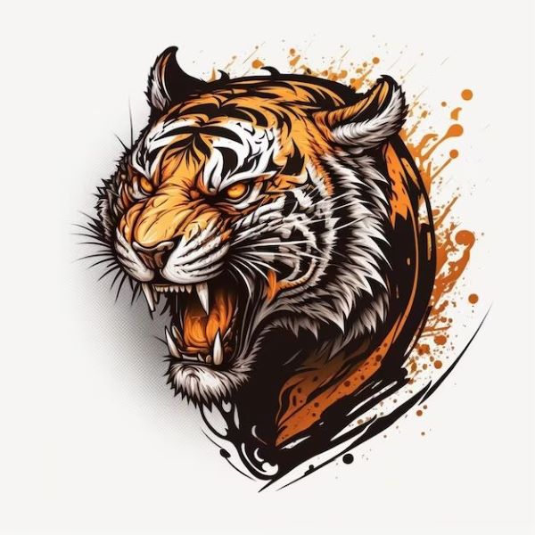 logo tiger vector