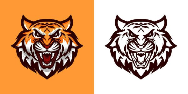 logo tiger vector