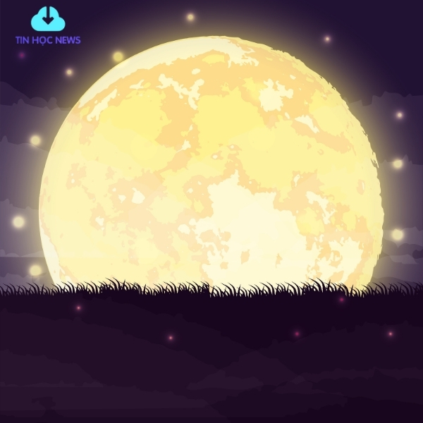 15+ Background Mặt Trăng Vector Đẹp Cho Trang Trí, In Ấn Background mặt trăng vector trung thu