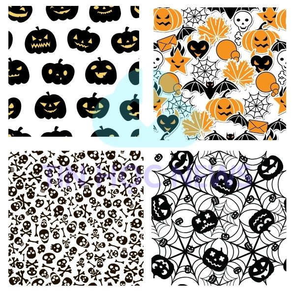 Halloween background vector for website