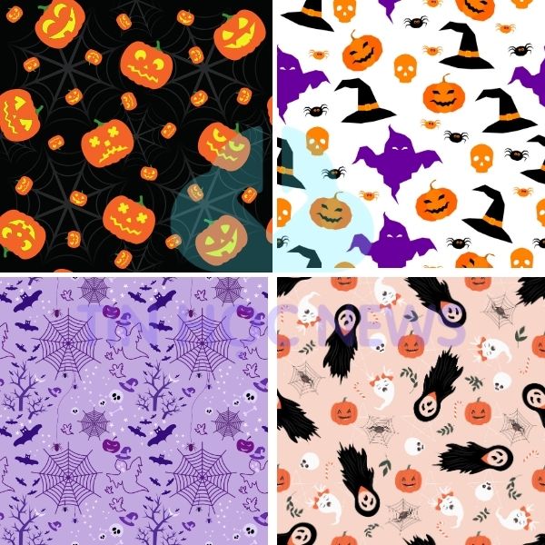 Halloween background vector free download